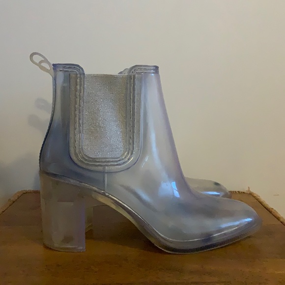 JEFFERY CAMPBELL clear rubber boots - Picture 1 of 10
